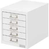 ML-Design | Schreibtischorganisator Darnell Weiß Stahl 28x38x33 cm | NADUVI