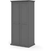 Ebuy24 Venedig Kleiderschrank 2 Türen matt grau.