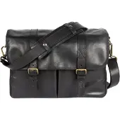 Bronkey Roma Leder-Messenger-Tasche, schwarz