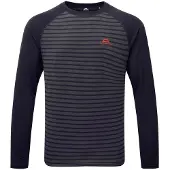 Mountain Equipment Redline LS Mens Tee cosmos stripe/cosmos (Me-01463) M
