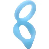 Doc Johnson Dual Enhancer- Blue Glow 1 St