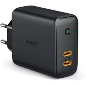 Aukey PA-D2, Drinnen, AC, Gleichstrom, Schwarz