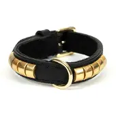 Gloria Hundehalsband Duna Schwarz Golden (45 x 2.5 cm)