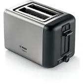 Bosch TAT3P420 Toaster 2 Scheibe(n) 970 W Schwarz Edelstahl