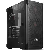 Savio SHADOW X2, Midi Tower, PC, Schwarz, ATX, EATX, ITX, Mini-ATX, Netz, SPCC