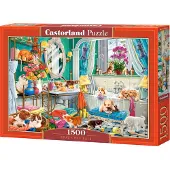 Castorland Puzzle Crazy Pet Bath - 1500 Teile Jigsaw Puzzle