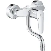 GROHE Einhand-Spültischbatterie Eurosmart schwenkbarer Rohrauslauf S-Anschlüsse chrom