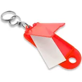 Combicraft Aufklappbare Schlüsseletiketten in Orange 60x22 mm- Packung mit 100 Stück