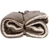 Unique living | Lars /Velours Plaid 150x200cm taupe