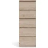 Ebuy24 Nada Kommode 5 Schubladen Hickory-Nachbildung.