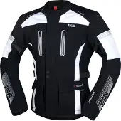 IXS Pacora-ST Textiljacke Herren schwarz / weiß 5XL