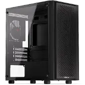 Krux Gehäuse PC microATX, Scor Mini Tower Schwarz, Lüfter 120mm