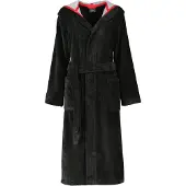 Cawö Bademantel Cawö 830 Kapuze Schwarz Damen-32 / 34