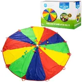 OUTDOOR PLAY Outdoor Spielfallschirm mit Bällen, 5 Jahr(e), Nylon, Mehrfarbig