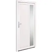 vidaXL Haustür Weiß 98x200 cm PVC