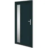 vidaXL Haustür Anthrazit 108x208 cm PVC