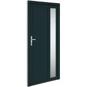 vidaXL Haustür Anthrazit 98x200 cm PVC