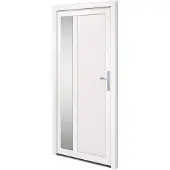 vidaXL Haustür Weiß 98x200 cm PVC