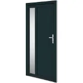 vidaXL Haustür Anthrazit 98x200 cm PVC