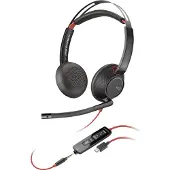 Poly Blackwire C5220 USB-C-Headset + Inline-Kabel, Kabelgebunden, Büro/Callcenter, 164,2 g, Kopfhörer, Schwarz