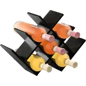 Kesper Weinregal, MDF, FSC, schwarz