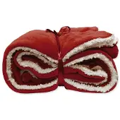 Unique living | Lars /Wildleder Plaid 150x200cm rot
