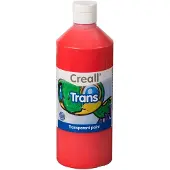 Creall transparente Farbe rot 500ml - Bastelfarbe für Kinder
