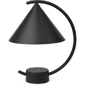 Ferm Living Meridian Portable Tischleuchte Black - , Meridian, dimmbar, Schwarz, für Wohnzimmer, Metall, Design