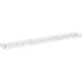 vidaXL Gabionen-Hochbeet Verzinkter Stahl 270x30x10 cm