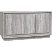 vidaXL Sideboard Grau Sonoma 102x35x55 cm Holzwerkstoff