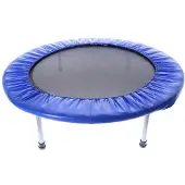Alert Trampolin Fitness 97cm faltbar blau Trampolin für drinnen und draußen