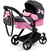 Bayer Xeo Puppenwagen, Schwarz/Rosa