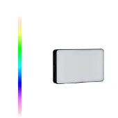 Rollei LUX Compact RGB Kamera Licht, Led Dauerlicht mit 360 Farben und 13 Lichteffekten, Kompackte LED Fotolicht 125g 98 CRI/TLCI mit Integrierter Akku, Fotolicht-Dauerlicht-Fotografie-Kamera-Licht