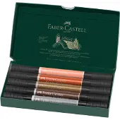 Faber-Castell - India ink PAP Dual Marker portrait (5 pcs) (162009)