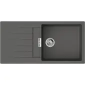 Hansgrohe S52 S520-F480 Einbauspüle 480 mit Abtropffläche, Steingrau