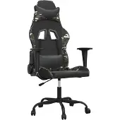 vidaXL Gaming-Stuhl Schwarz und Tarnfarben Kunstleder