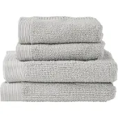 Zone Denmark Handtuchset Towels Classic Soft Grey (4er-Set)