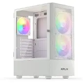 Krux ATX Gaming-Gehäuse Vako White RGB, ATX, mATX, 3x Lüfter ARGB, 159mm CPU