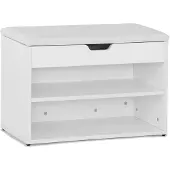 SoBuy FSR25-W Schuhbank Schuhregal Schuhschrank Sitzbank mit Ablagefach