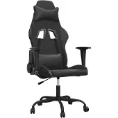 vidaXL Gaming-Stuhl Schwarz Kunstleder