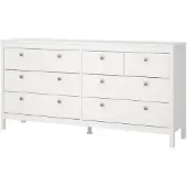 Ebuy24 Madrid Kommode 8 Schubladen weiß.