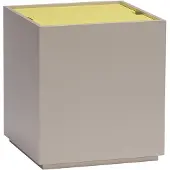 Hubsch Vault Beistelltisch/Aufbewahrungsbox grau/gelb