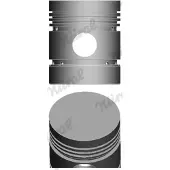 NÜRAL Kolben 87-314600-00, Bohrung 91,49 mm, Kompressionshöhe 57,2 mm, Bolzen-Ø 32 mm, Höhe 107,7 mm
