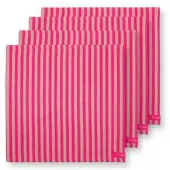 Pip studio Serviette Stripes Pink-40 x 40 cm