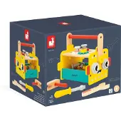 Janod Brico'Kids - Roboter Werkzeugkasten - Holz Baukasten für Kinder