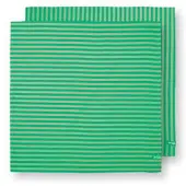 Pip studio Geschirrtuch Stripes Green 65 x 65 cm (2er-Set)