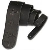Prs Leather Birds Strap Black - Gitarrengurt