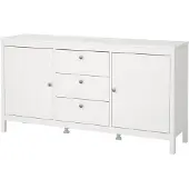 Ebuy24 Madrid Sideboard 2 Türen 3 Schubladen weiß.