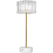 Slamp Accordéon Battery LED-Tischleuchte-Weiß-mit LED (2700K)