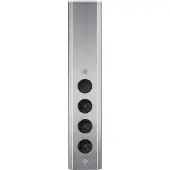 Thebo Wandsteckdose 174916 Edelstahl 3-fach STS 3006 mit Schalter